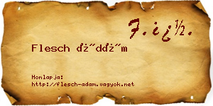 Flesch Ádám névjegykártya